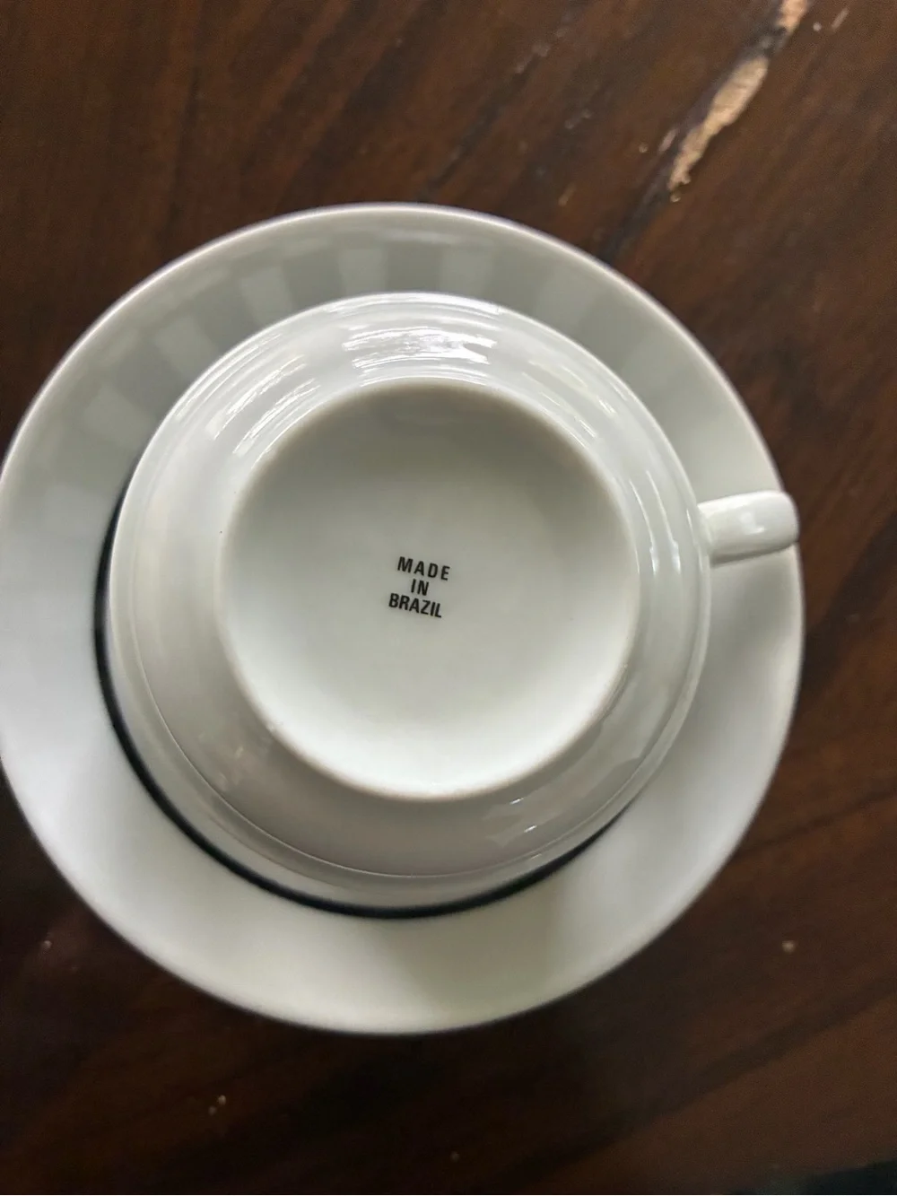 Brazilian espresso cup and saucer set